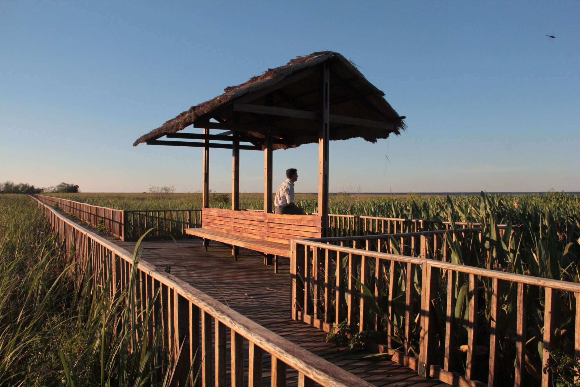 Mirador en Centro de Interpretación en Esteros del Iberá