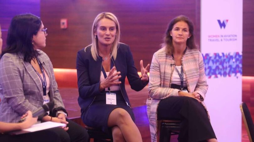 women in aviation Carla Guttner Pamela Suarez y Maria Julia Poratelli