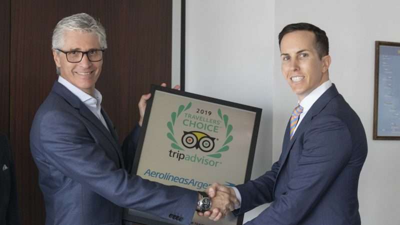 premio TripAdvisor para Aerolineas Argentinas