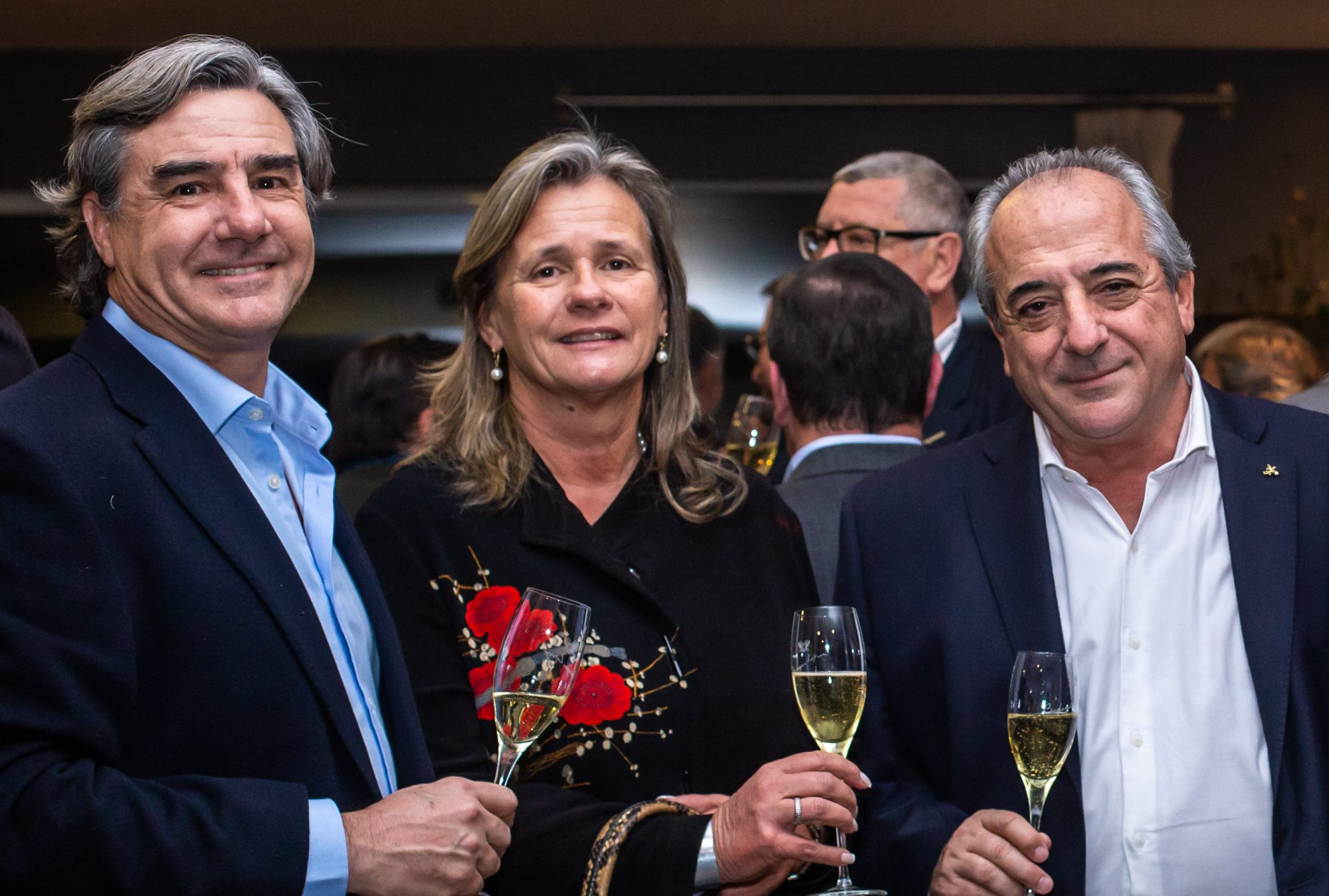 Eduardo López (Bodegas López); Patricia Ortiz (nueva Presidenta de Bodegas de Argentina; Walter Bressia (ex Presidente de Bodegas de Argentina)