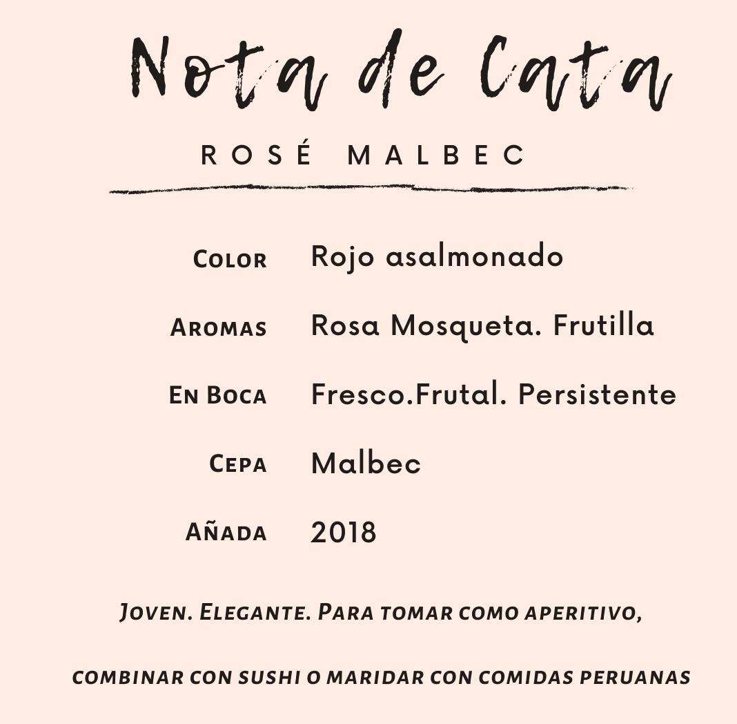 NOTA DE CATA ROSADO MALBEC