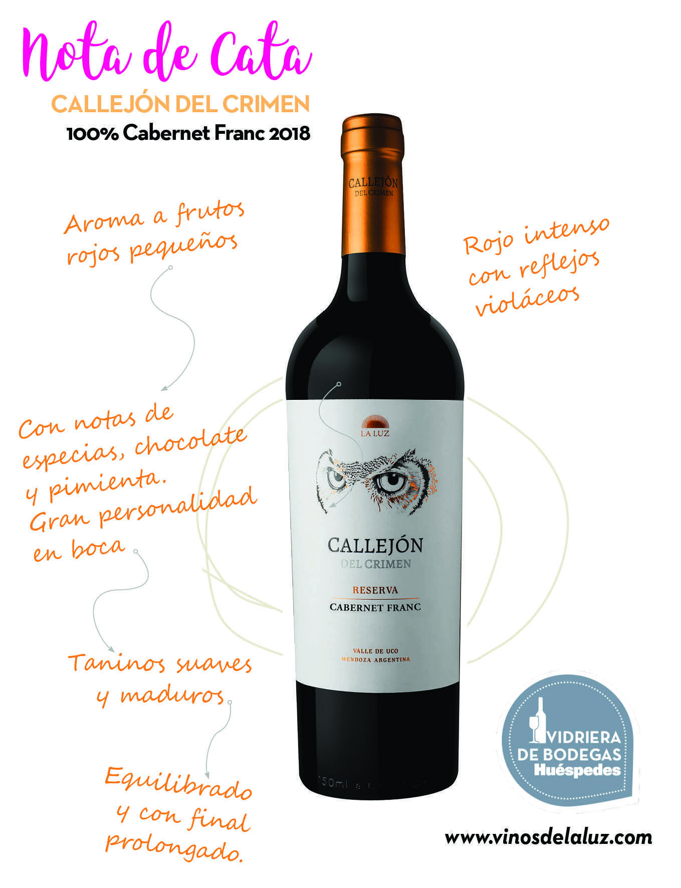 NOTA DE CATA Callejon del Crimen Reserva CABERNET FRANC