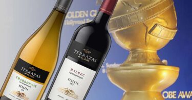 TERRAZAS DE LOS ANDES RESERVA MALBEC y CHARDONNAY vinos de los Golden Globes Awards 2020