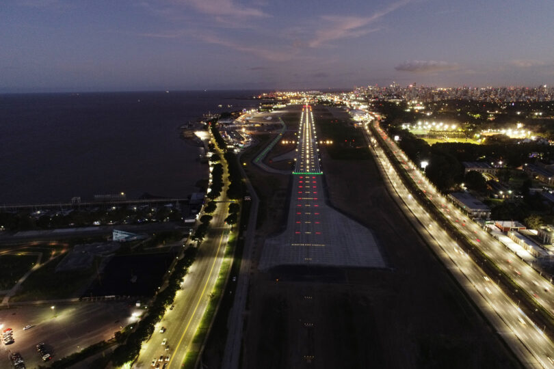 AA2000 Aeroparque nueva pista iluminada