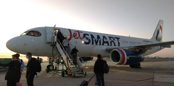 vuelo a comodoro Jetsmart pista