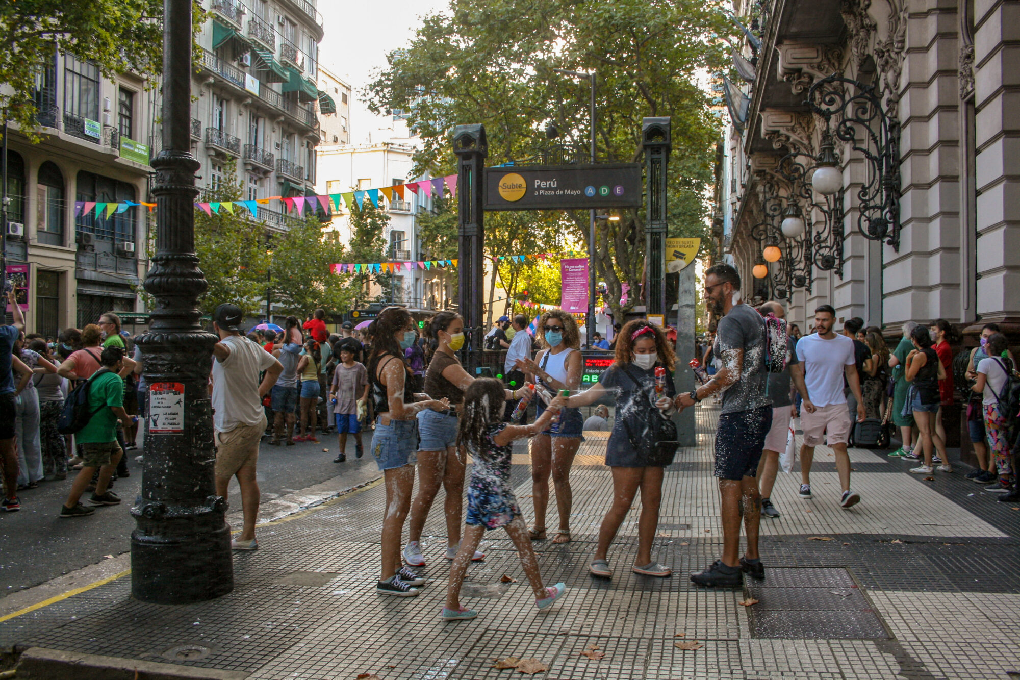 Cierre de carnaval, Avenida de Mayo