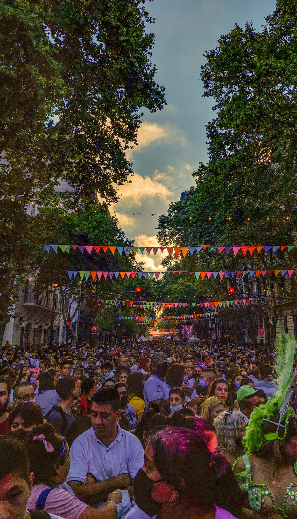 Cierre de carnaval, Avenida de Mayo