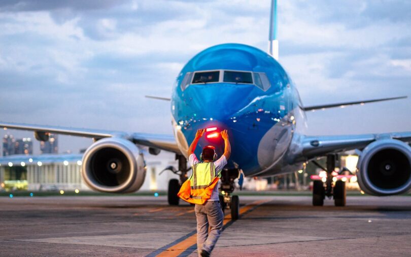 aerolineas argentinas en pista